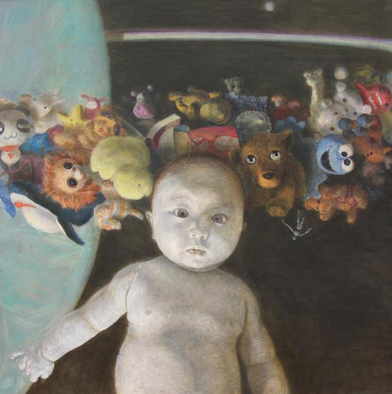 《初度3》150x150cm，布面油画，2015年，杨晓伟
