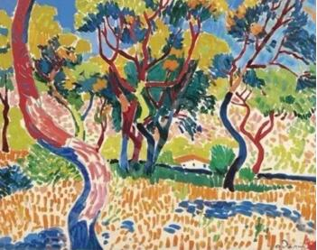 André Derain，Arbres à Collioure1905