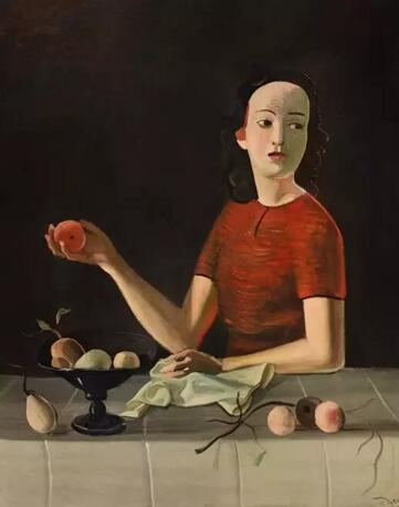 André Derain， Geneviève à la pomme，