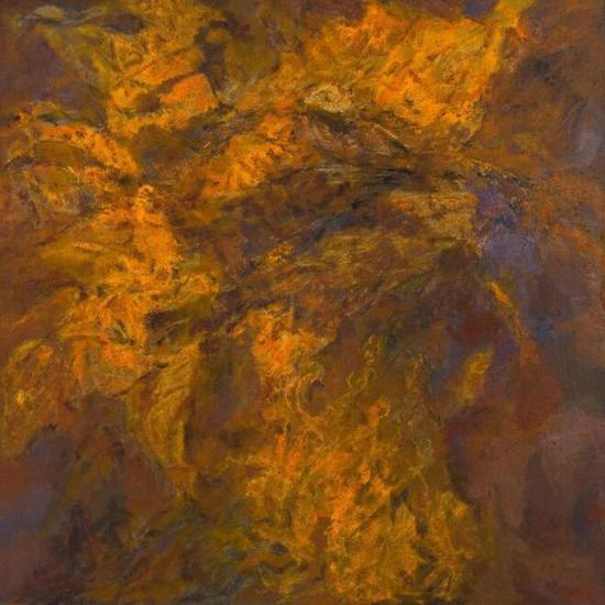 《经幡-黄》 布面丙烯 150cm×150cm 2016