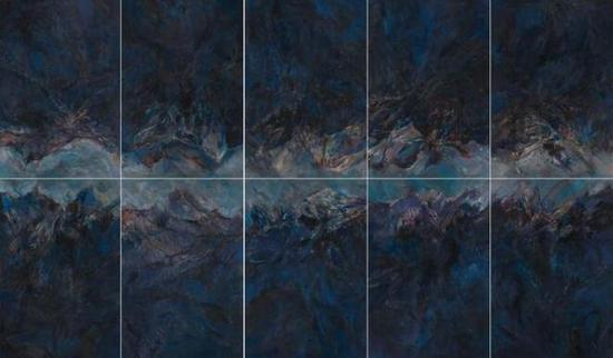 《轮回》 布面油彩 240cm×400cm 2017