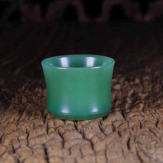 02197曾堂贵 鸭蛋青素杯