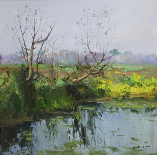 湖北写生 80×80cm 2013