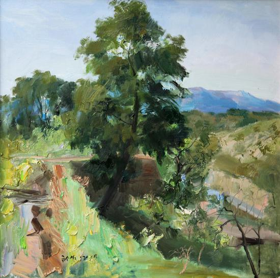 怀柔写生6 70×70cm 2015