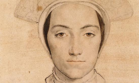 戴着白色头饰的女人c.1532-43 摄影：皇家收藏 图片来源：卫报