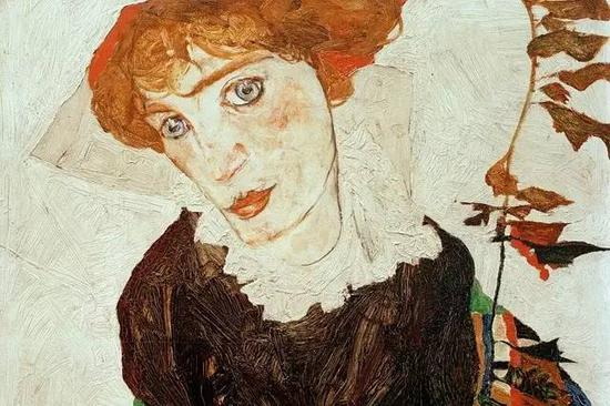 　　席勒作品（1912）。1998年在美国被确认为被掠夺画作，在历经12年诉讼后，得到原拥有者继承人同意，于2010年回到维也纳Leopold博物馆