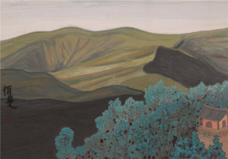 五台山之一 杨佴旻 79X112cm 2012年