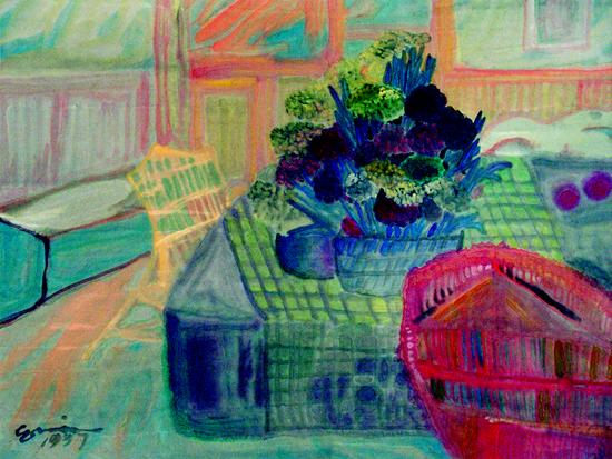 窗外有风 杨佴旻 34x44cm 1998年