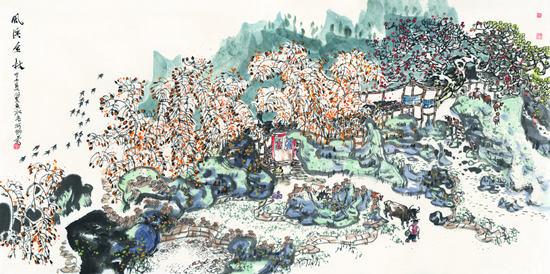 凤溪金秋 70x140cm