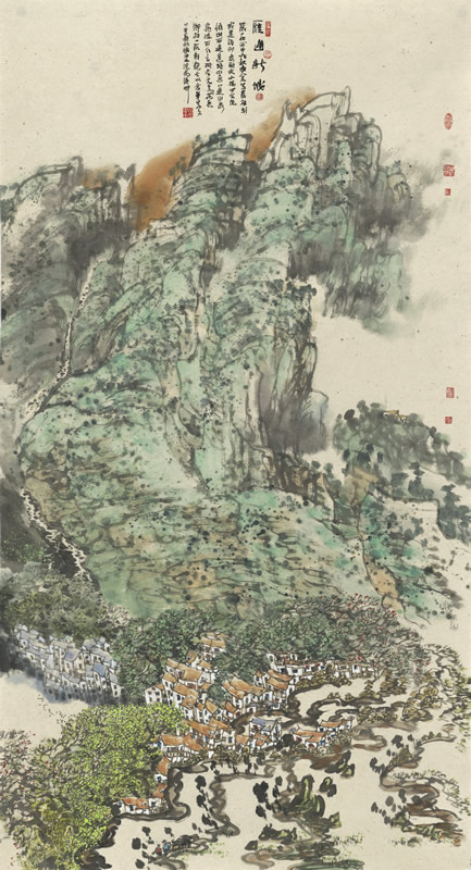 《雁山新城》 92cm×56cm （2）
