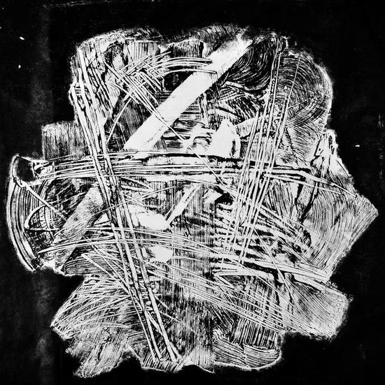 王连义《包裹No.2》木板综合，69x69cm，2010