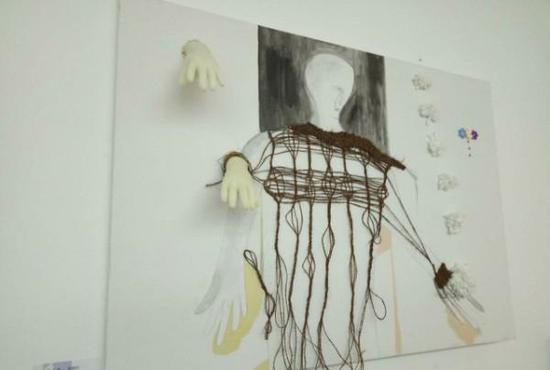 郭家伶 《表》 综合材料 100x140cm 2017