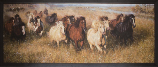 边昌允&nbsp; 奔马图