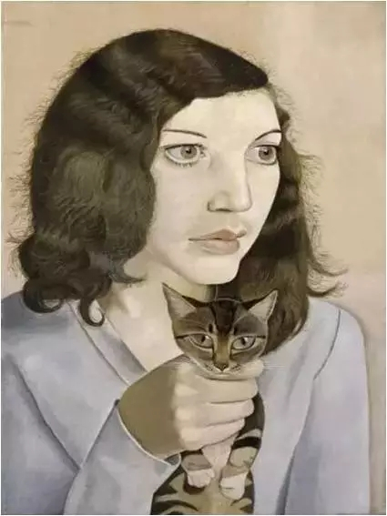 女孩与小猫