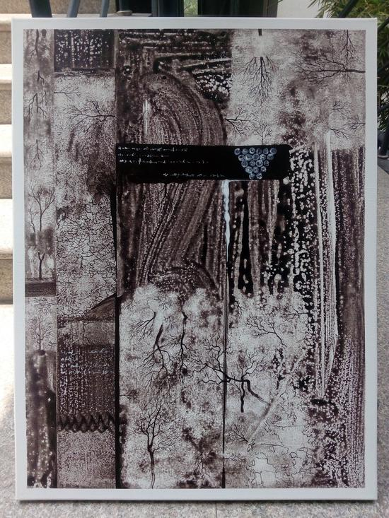 梁治远《无题 2》80cmX60cm 布面综合