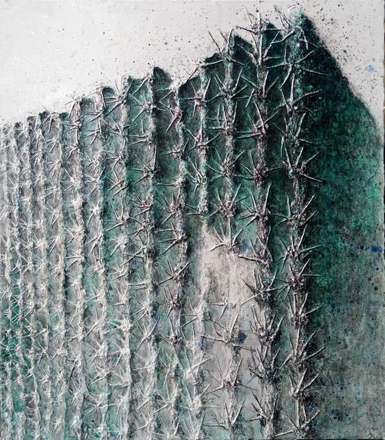 胥伟《城》80cmX70cm 布面油画