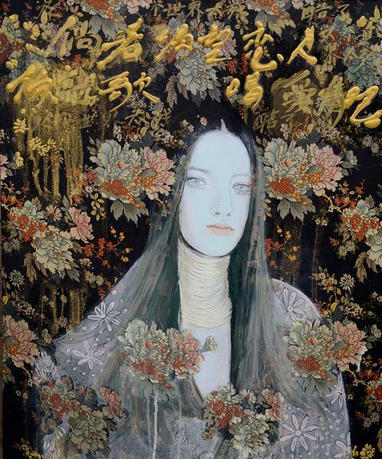 2016年《it is time》系列8 布面油画50X60cm 