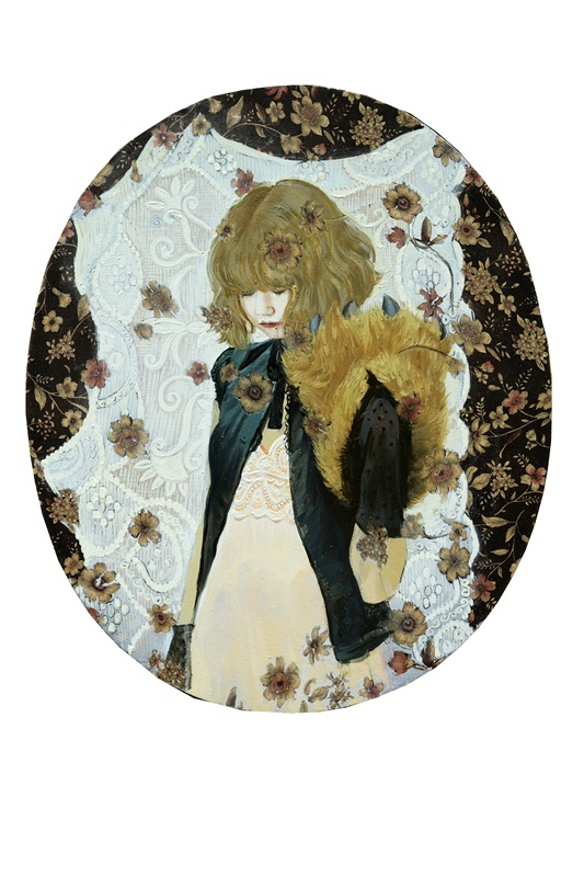 2017年 精灵系列4 50x60cm 布面油画 