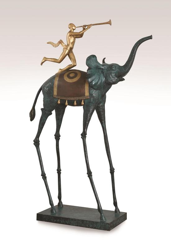 晚间拍卖亮点拍品之 达利-elephant du triomphe