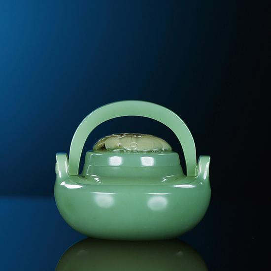 杨光-碧玉福至心灵双提梁炉