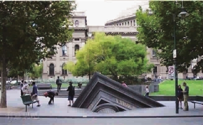 澳大利亚墨尔本的“下沉的建筑”