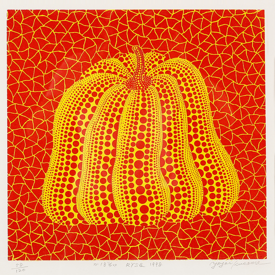 3。草间弥生Yayoi Kusama（b.1929） 南瓜 无底价起拍，2.31万元成交