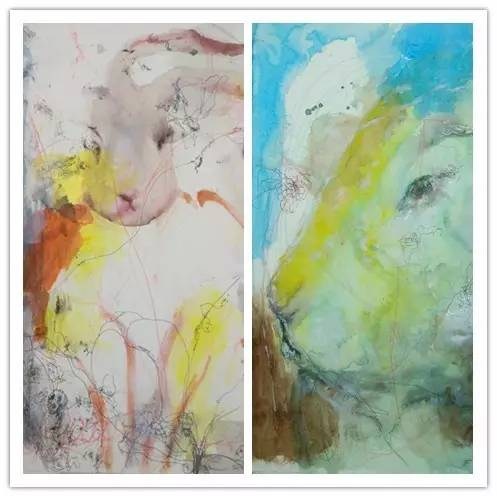 草图13&12 35x23.5cm 纸本综合材料 2016