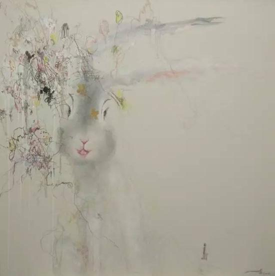 《小调皮》 80x80cm 布面油画 2016