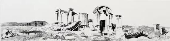 邱黯雄《山河梦影》，三频录像装置，13分24秒，2009年