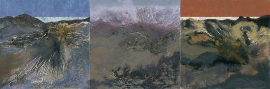 李谦谦 拉萨日记-穿越贡嘎 2014年 90.3x90.5x3cm