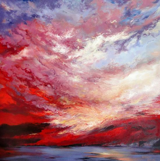 李谦谦 眷恋晨曦 2011年 布面油画 80x80cm