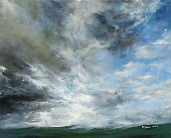 李谦谦 旷野晴雨 2006年 50.2x40.3cm