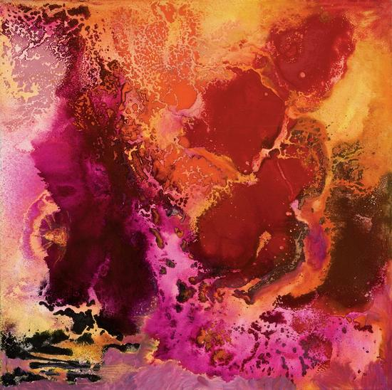 李谦谦 皎若琉璃 2015年 90.4x90.1cm