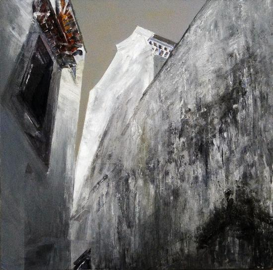 李谦谦 拉萨日记—那道光 2014年作 90x90cm
