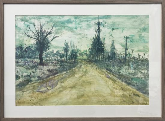 刘永康 《无题》 纸上油画 52x76.5cm 2016