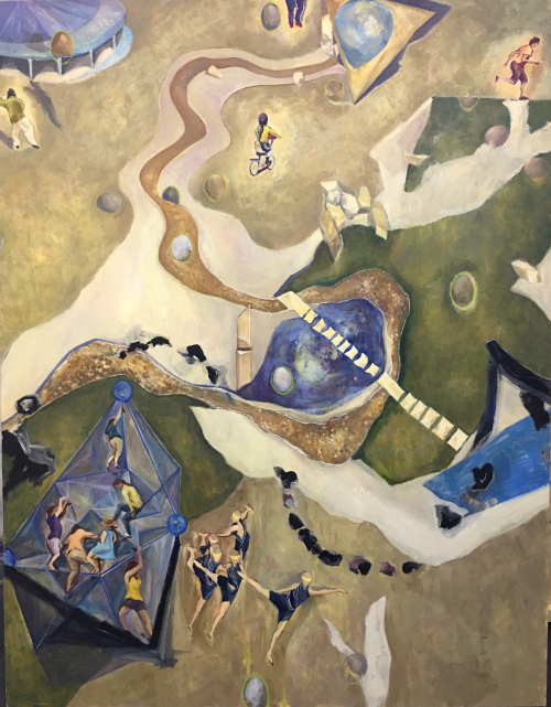 钟永诗《零》布面油画 140×180cm 2017年