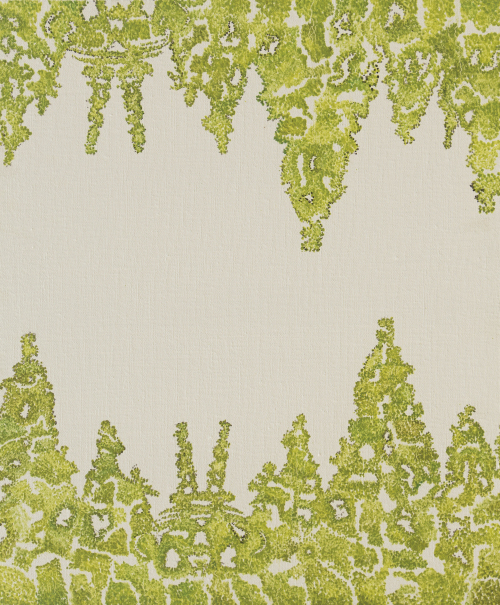 王海龙 《一吨风景-新的世界》 布面油画 50x60cm 2016年