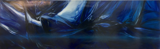 李木子，元 No.13，布面油画，70×270cm，2017