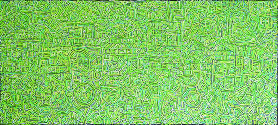 油画-大宅门（80×180）