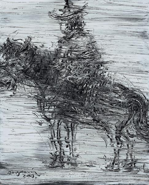 造像090717 布面油彩 50X40CM王东春 2009