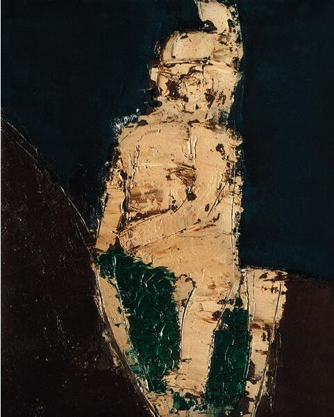 战士040809 布面油彩 45cmx35cm 王东春 2004