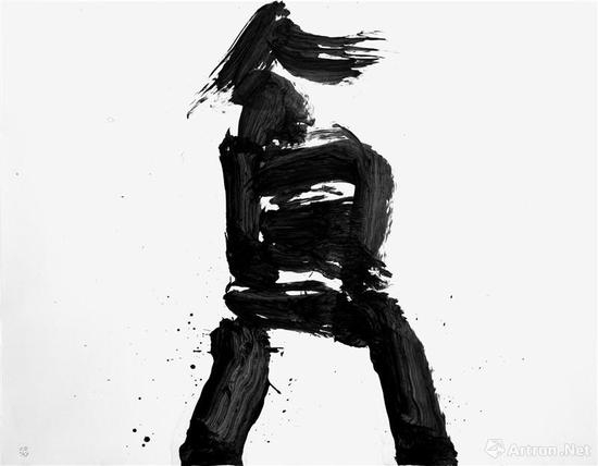 《贫》墨、和纸