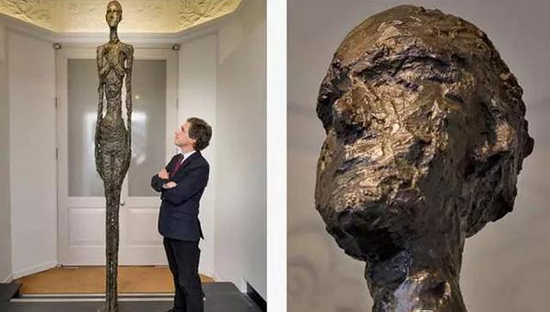 雄伟非常的阿尔伯托・贾克梅蒂巨型雕塑作品《站立的女人 II》