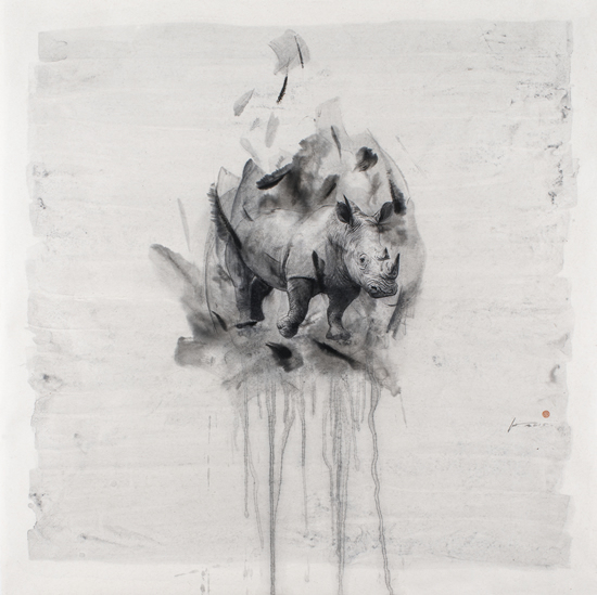 双希图 No。 2 125×125cm 2015 纸本水墨