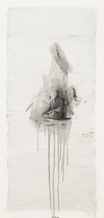 禅师 140×67cm 2014 纸本水墨