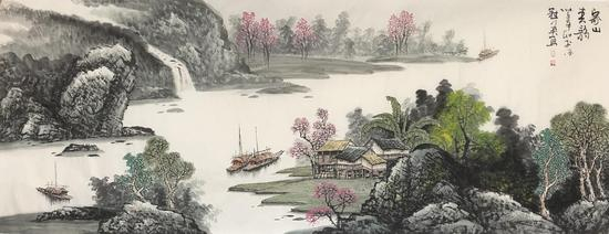 梁冠英 家山春韵