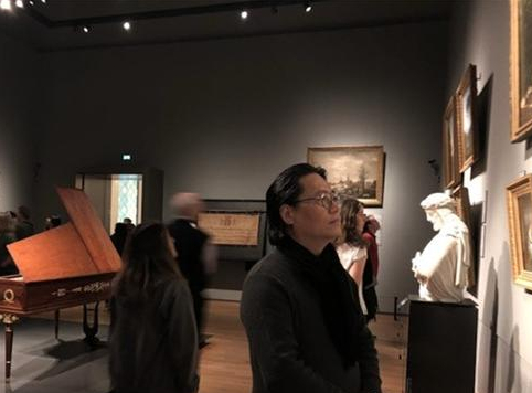 漆画艺术家范福安参观荷兰艺术历史国立博物馆