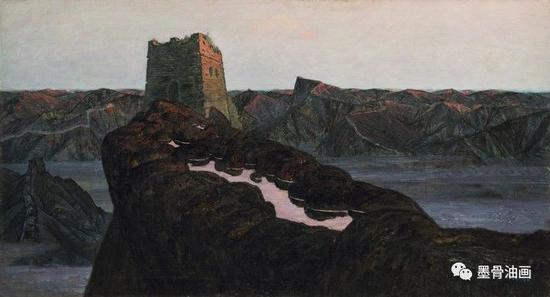 蜿蜒千秋系列-破晓 100cm×185cm 油彩·麻布 1986年