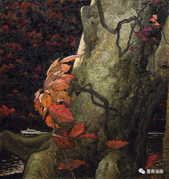 岁月 100cm×94cm 油彩·纤维板 1981年 四人作品联展 （1981）