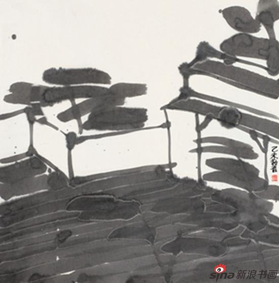 东园之四 王劼音69x69cm 纸本水墨 2015年